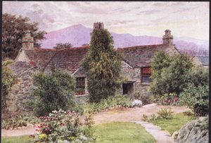 Dove Cottage, Grasmere, z The Cottages and the Village Life of Rural England wydanej przez Dent & Sons Limited, 1912